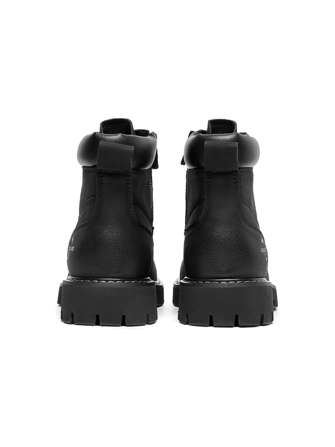 Zip-Front Lug-Sole Ankle Boots - Skipkicks