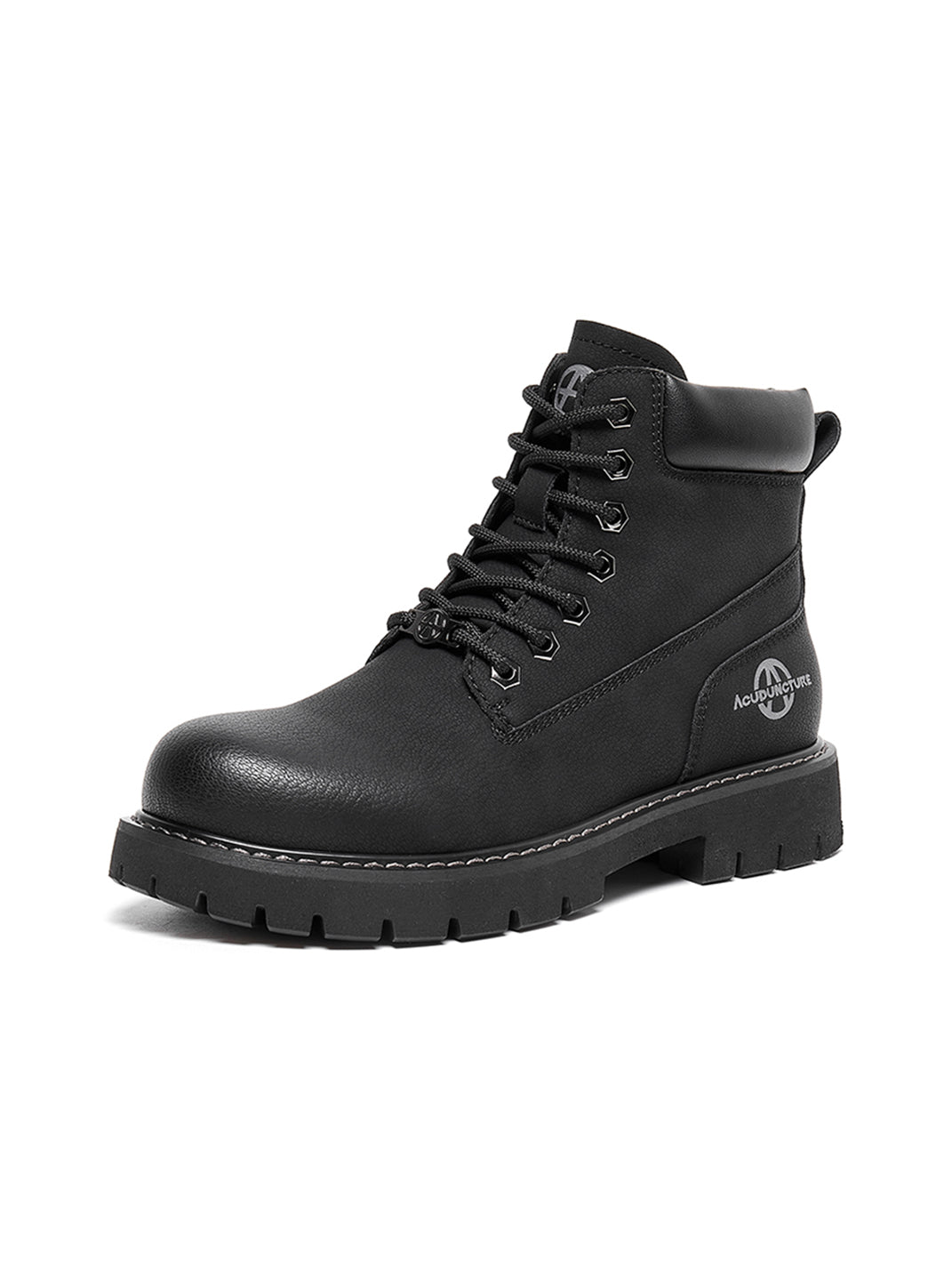 Zip-Front Lug-Sole Ankle Boots - Skipkicks
