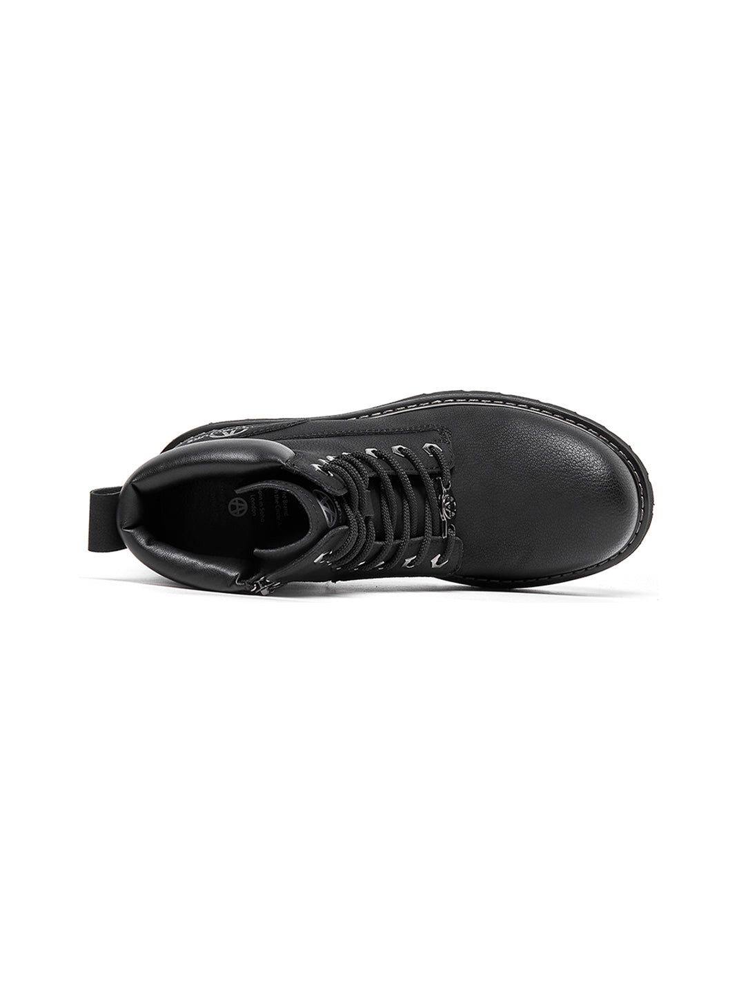 Zip-Front Lug-Sole Ankle Boots - Skipkicks